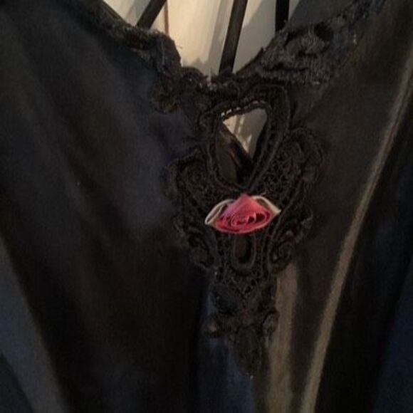 Victoria Secret Pink Embroidered Babydoll Nightgown sexy Lingerie Sheer 34 C - Picture 8 of 8